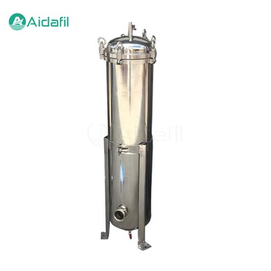 Industrial Waste Water Treatment Stainless Steel Single Bag Filter Housing