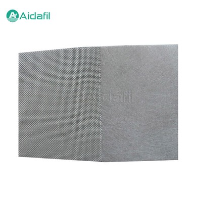 Mesh-Added Metal Sintered Fiber Felt