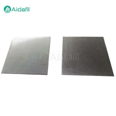 Stainless Steel Fiber Sintered Felt With Single Protective Mesh Layer