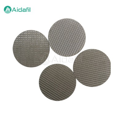 Round Stainless Steel Sintered Mesh Filter Disc