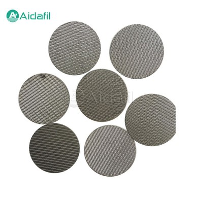 Round Stainless Steel Sintered Mesh Filter Disc