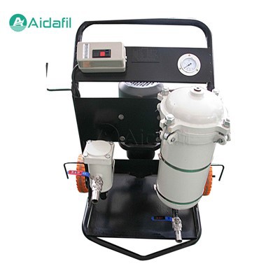 Compact Portable Trolley-Type Oil Filter Unit For Water Removal From Oil