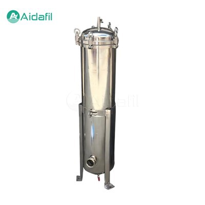 Industrial Waste Water Treatment Stainless Steel Single Bag Filter Housing